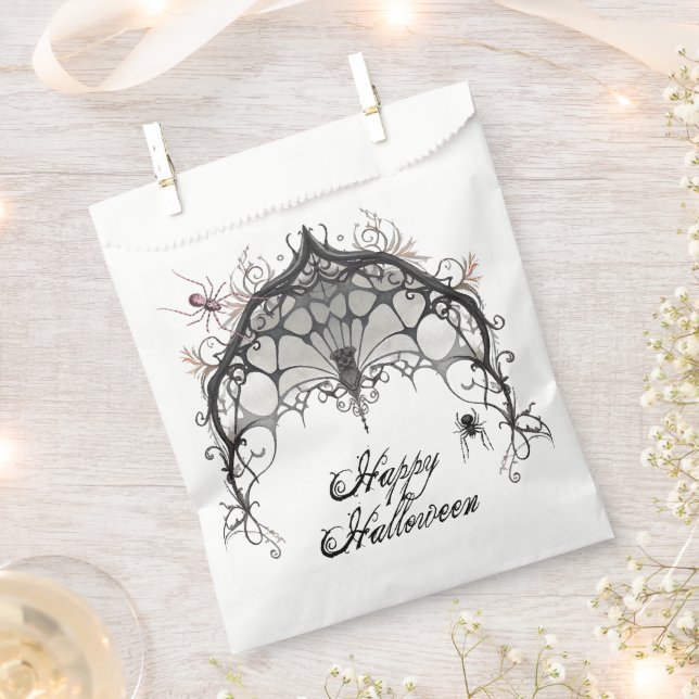 Gothic Spider Web | Halloween Favour Bag (Clipped)