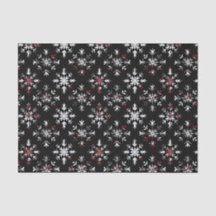 Gothic Spooky Christmas snowflakes Tissue Paper