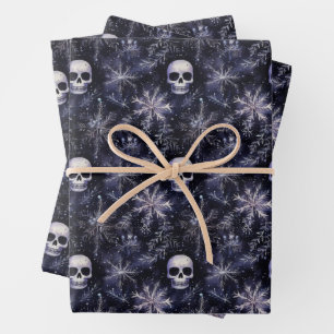 Gothic Spooky Christmas Wrapping Paper Sheet