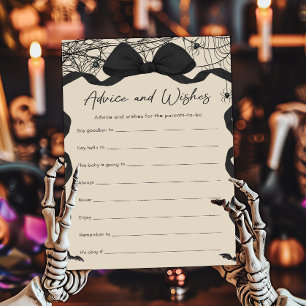 Gothic Spooky Little Boo Advice and Wishes Game