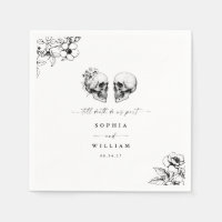 Gothic Spooky Skull Til Death Do Us Part Wedding