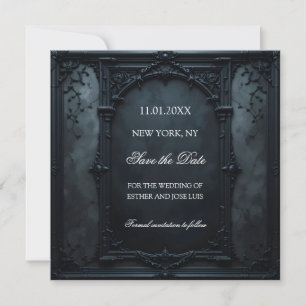 Gothic Square Frame Save The Date