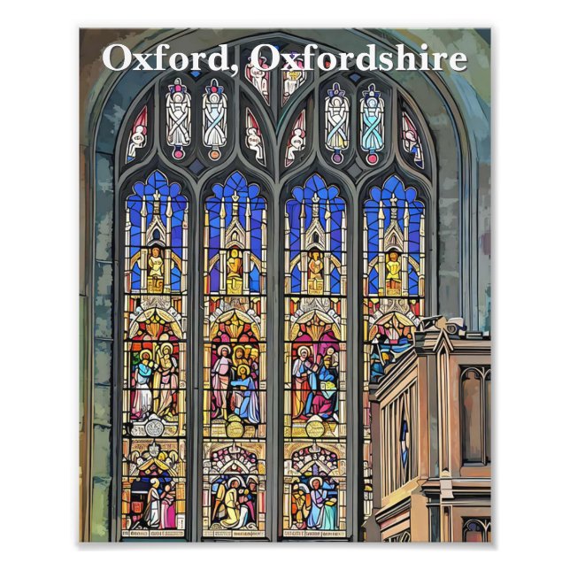 Gothic Stained Glass Window Print (Front)