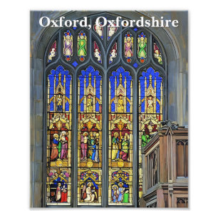 Gothic Stained Glass Window Print