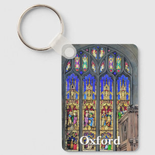Gothic Stained Glass Window Print Keychain