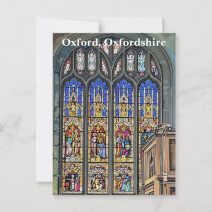 Gothic Stained Glass Window Print Postcard