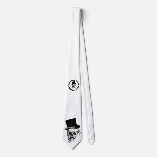 Gothic Steampunk bachelor party Tie (Front)