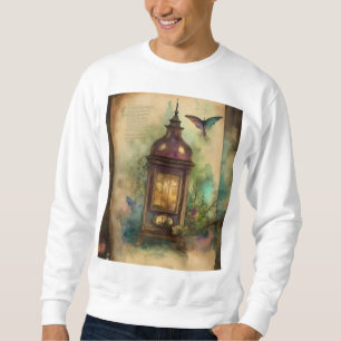 Gothic Steampunk Dreamscapes: Watercolor Clipart Sweatshirt