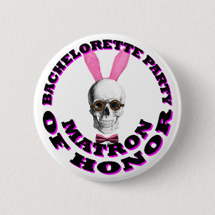 Gothic Steampunk matron of honour 2 Inch Round Button