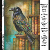 Gothic/Steampunk Raven With Antique Books ET5L