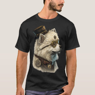 Gothic Steampunk Samoyed T-Shirt