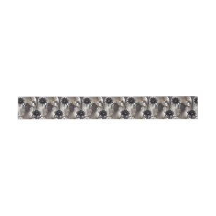 Gothic Style Dark Floral Invitation Belly Band