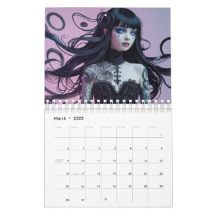 Gothic Style Girl Calendar