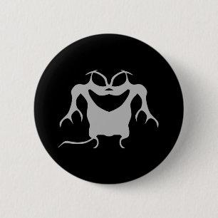 Gothic style Halloween creature 2 Inch Round Button