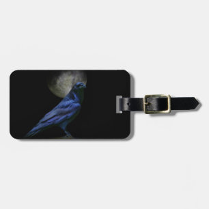 Gothic Style Raven Custom Luggage Tag