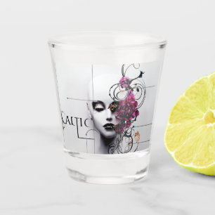 Gothic Style Tiara Art-Fierce & Protective Design Shot Glass