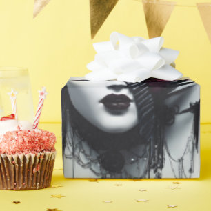 Gothic Style Tiara Art-Fierce & Protective Design- Wrapping Paper