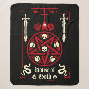 Gothic Subculture Post Punk  Sherpa Blanket
