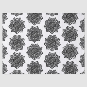 GOTHIC SUN Black White Celtic Knots Tissue Paper