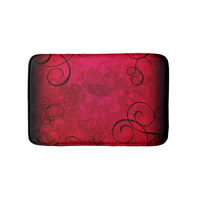 Gothic Swirls Bath Mat (Front)