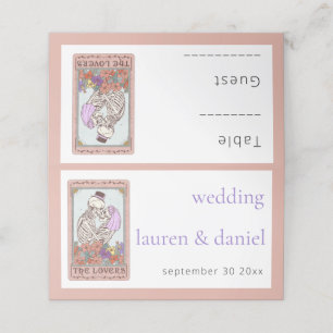 Gothic Tarot Card Lovers Place Card