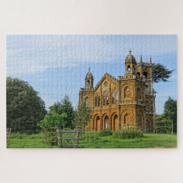 Gothic Temple in Buckinghamshire Jigsaw Puzzle (Horizontal)