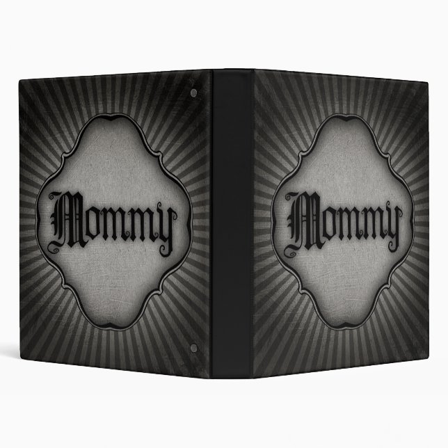 Gothic Text Mommy Binder (Background)