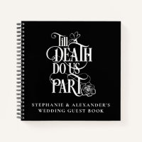 Gothic Till Death Do Us Part Wedding Guest Book