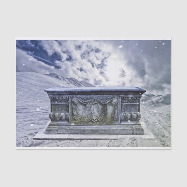 Gothic tomb tissue paper (Front)