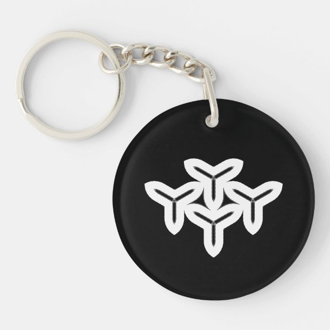 Gothic Tri-blade Keychain (Front)