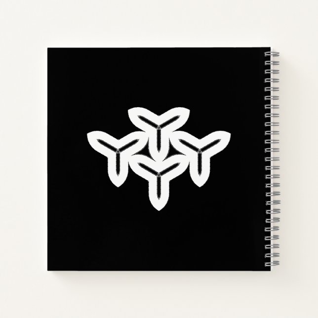 Gothic Tri-blade Notebook (Back)