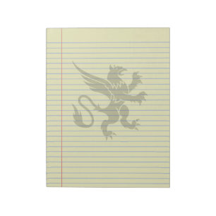 Gothic Tribal Griffin Fantasy Legal Notepad