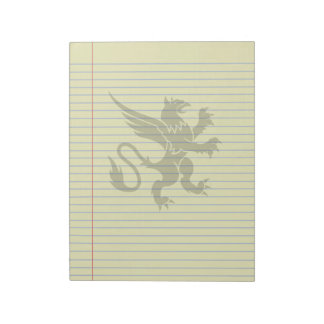 Gothic Tribal Griffin Fantasy Legal Notepad