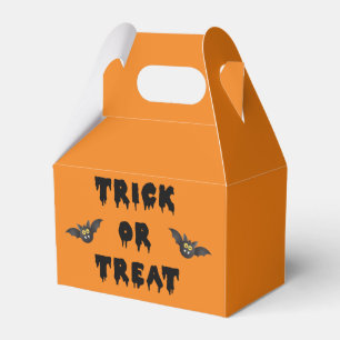 Gothic Trick or Treat Cute Bats Favor Box