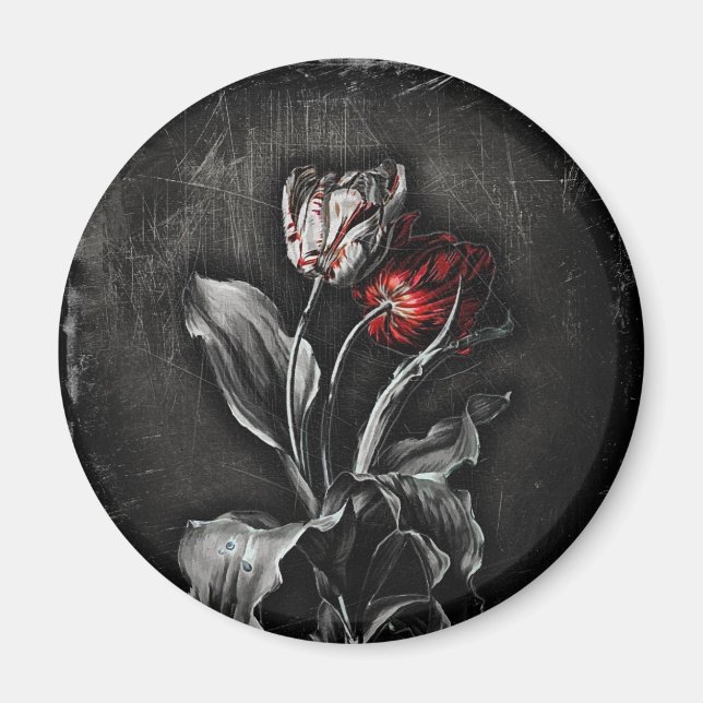 Gothic Tulips Magnet (Front)