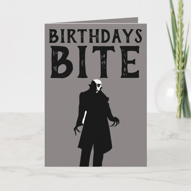 GOTHIC TWISTED VAMPIRE BIRTHDAY CARDS (Front)