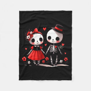 Gothic Valentine Fleece Blanket