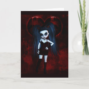 Gothic Valentine Moods (Resentful) - Greeting Card