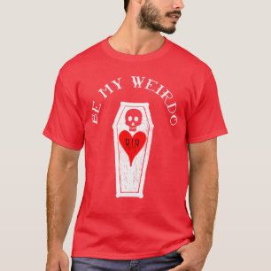 Gothic Valentines Day Horror Coffin Weirdo Emo Fun T-Shirt