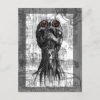 Gothic Valentine's Day Postcard