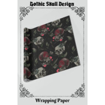 Gothic Valentines Day Red Black Roses Skulls
