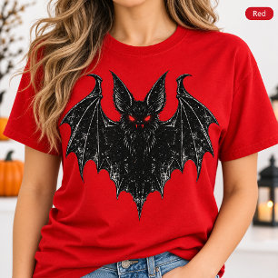 Gothic Vampire Bat Halloween Spooky Creature T-Shirt