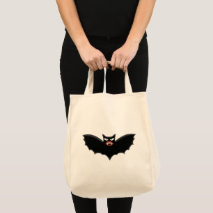 Gothic Vampire bat with huge lips Tote Bag