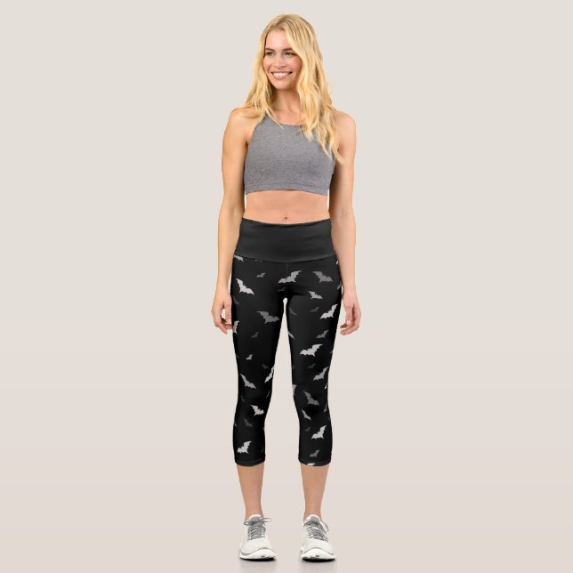 🦇 Gothic Vampire Bats Leggings (Front)