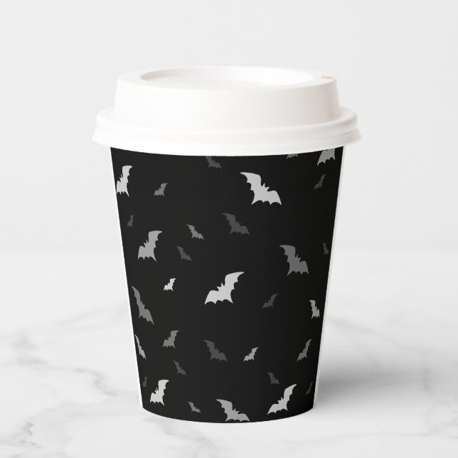 🦇 Gothic Vampire Bats Paper Cups (Front)