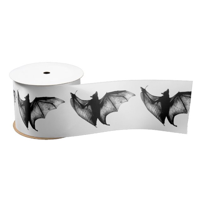 Gothic Vampire Bats Satin Ribbon (Spool)