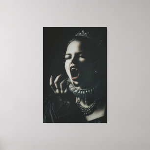Gothic Vampire Queen Stretched Canvas – Dark Fanta
