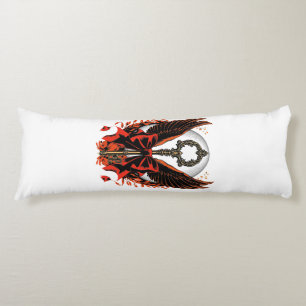 Gothic Velvet Bow Key with Wings & Moon Body Pillow