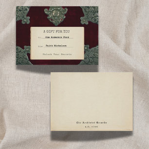 Gothic Velvet Secrets 2026 Personalized Gift Card