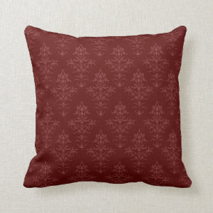 Gothic Victorian Damask Throw Pillow